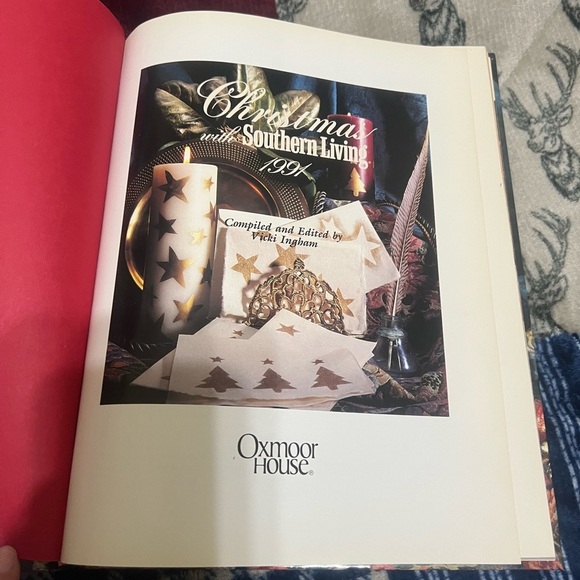 Southern Living Holiday Book with Gold and Red Accents - Picture 3 of 5